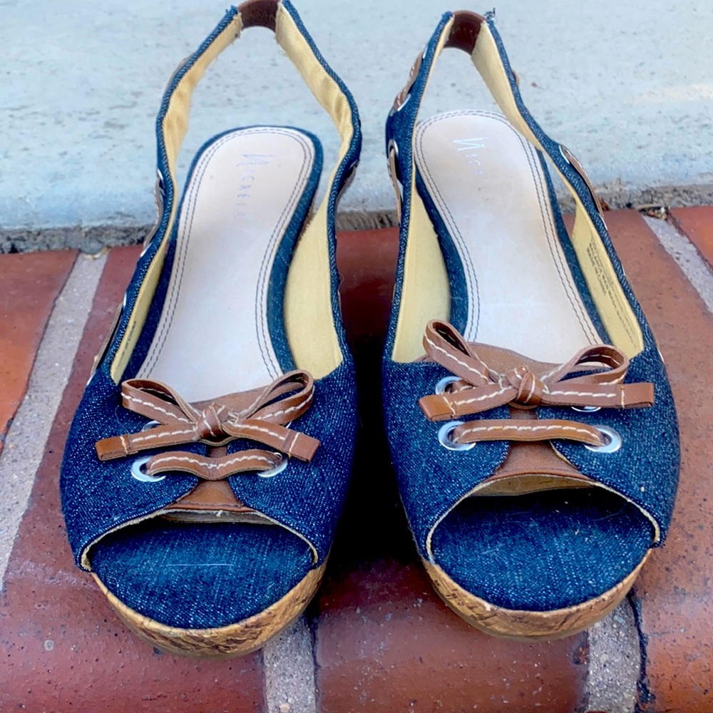 Navy sandals